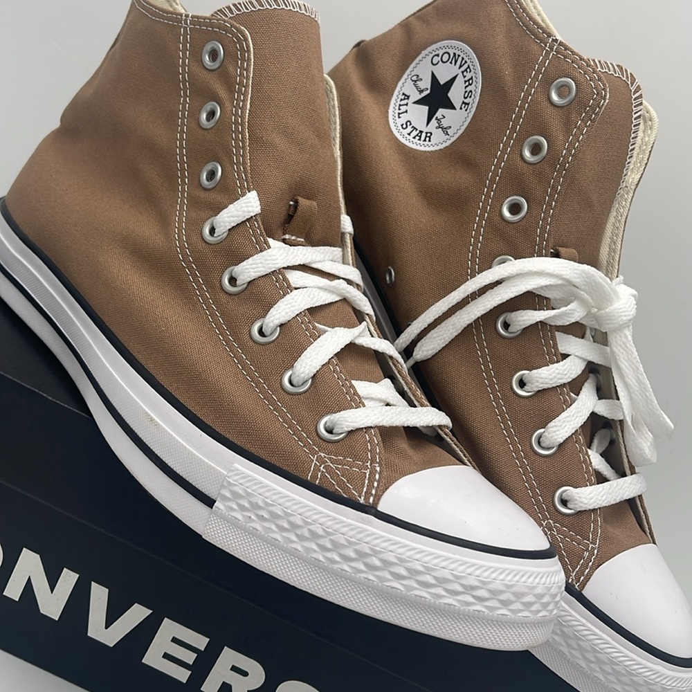 Converse Men’s All Star High Top Sneakers Chuck Taylor All Star High 'Hot Tea' - Picture 7 of 16